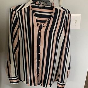 Express ruffle collar blouse